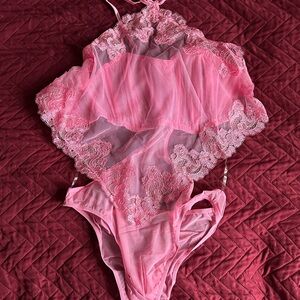 Victoria's Secret Pink Lace Chemise